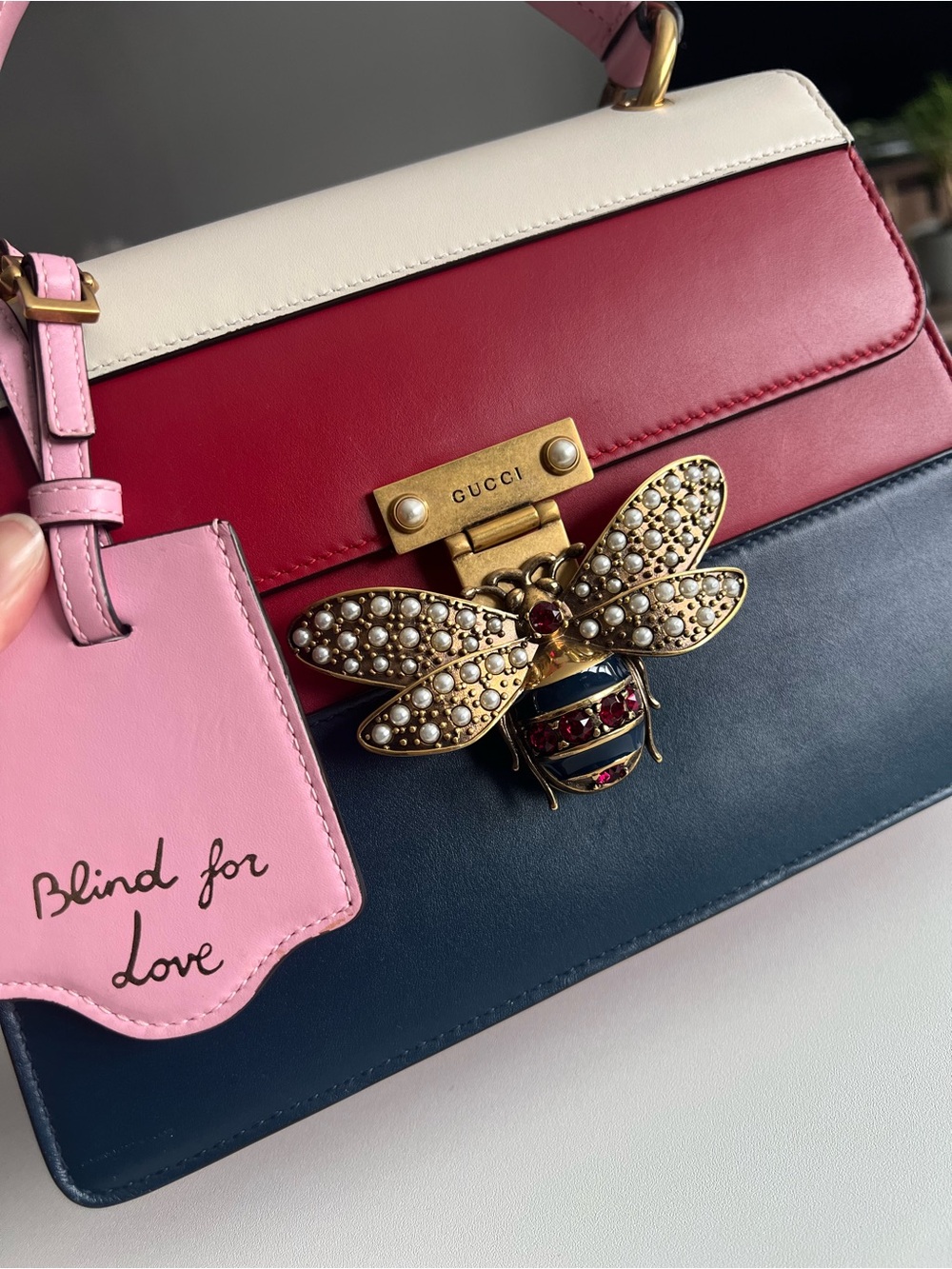 Gucci Queen Bee Margaret Tricolor - Picture 3 of 15